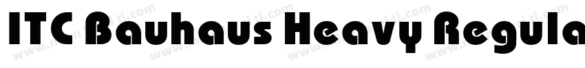ITC Bauhaus Heavy Regular字体转换